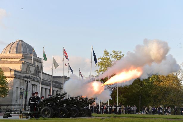 welshguardsrst's tweet photo. Join us today for the Corination Gun Salute
at 12 PM at City Hall, Cardiff. https://t.co/hYXR520M1u