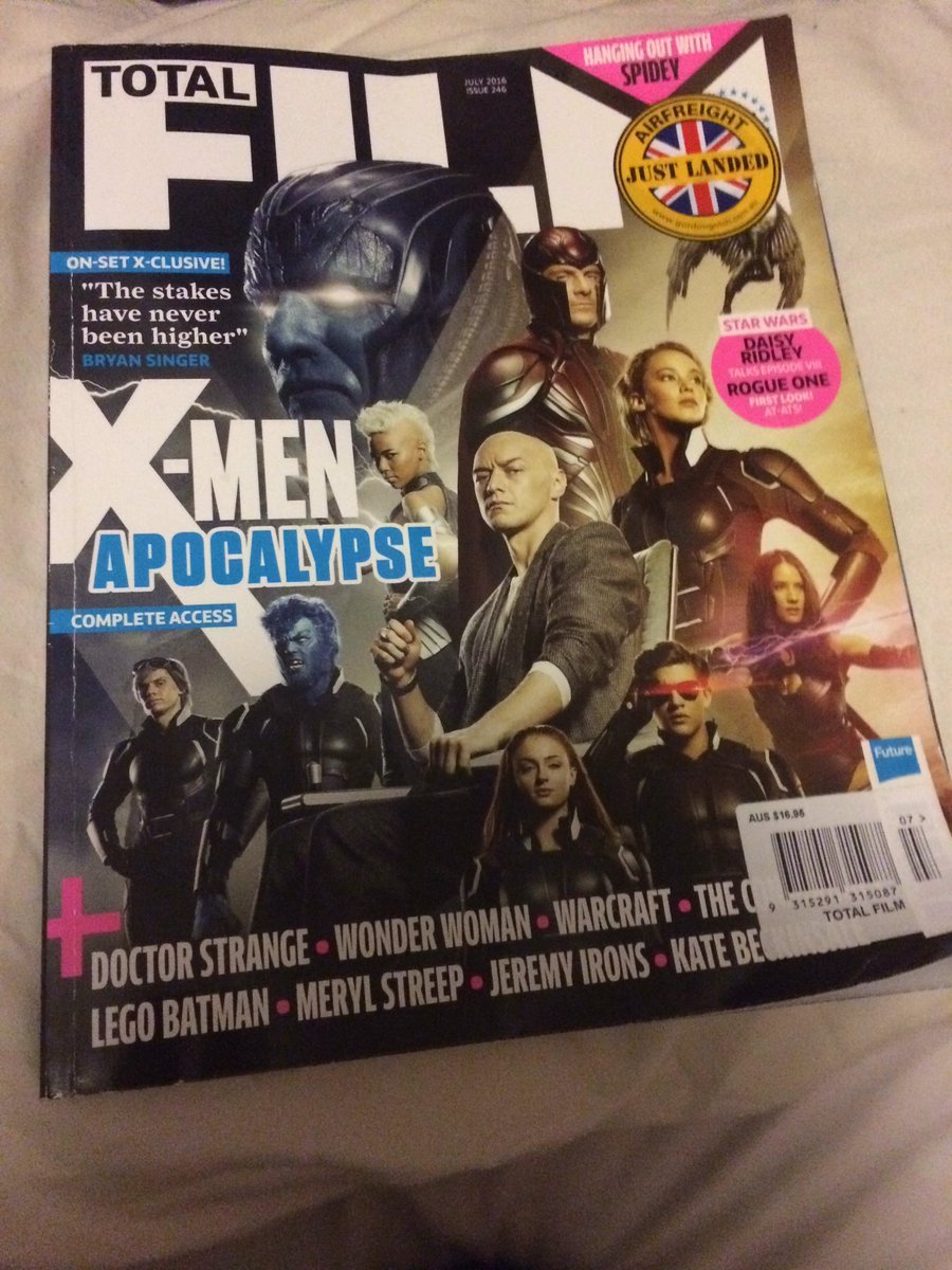 RadiationLizzie's tweet image. Finally Got My Hands On The New #totalfilm @FieryTelepath @PhasingThrough @RoyalWindrider @Cyclops_Scott