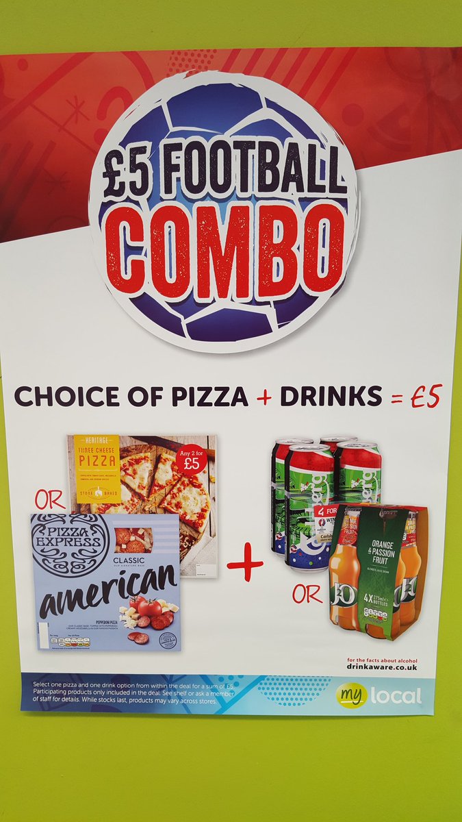 MylocalBrighton's tweet photo. £5 Football Combo choice of Pizza + Drinks. #brighton #students #football @MGcomment @PaulalanDennis @BuckmanJulian https://t.co/hx33eJvxOK