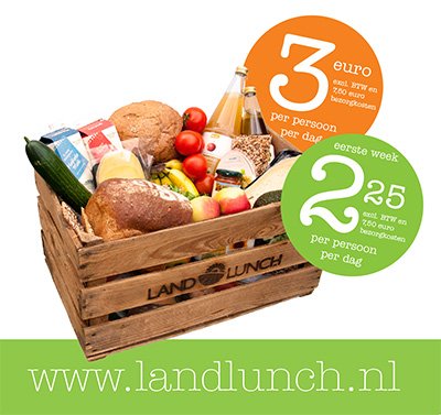 Regelmatig op de hoogte gehouden worden van onze acties en nieuws? Kijk op Facebook facebook.com/landlunch/