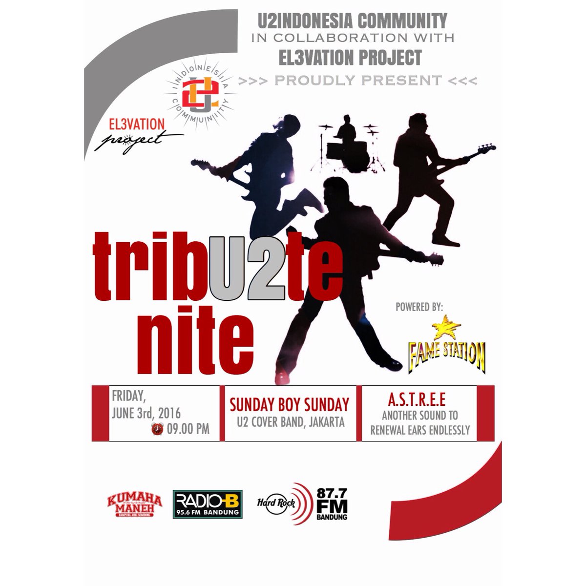 🗓 June 3rd, 2016
📍 <a href="/FameStation/">YuTu Kopi</a> 
⏰ 9pm
🏷 free entry
🎤 30 u2songs