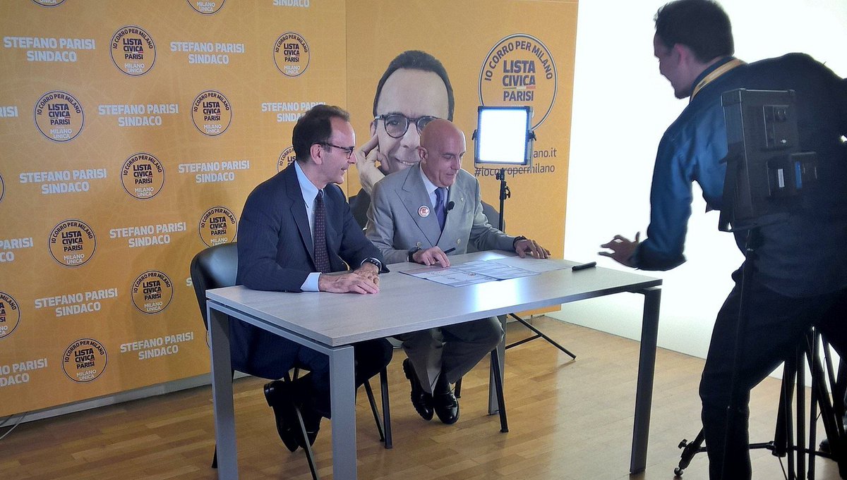 lista_parisi's tweet photo. Come votare per eleggere il #Sindaco di #Milano? @s_parisi e @albertinigabri2 te lo spiegano https://t.co/Op14MVhBrr https://t.co/0Z4kVzMp1Z