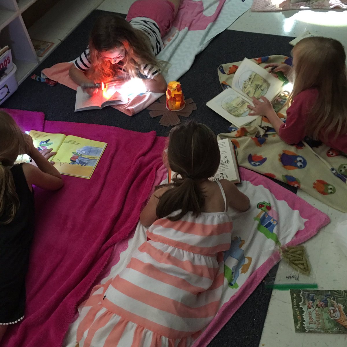 pfoushee's tweet photo. Campfire reading! Complete with campfires! #brassfield #brassfieldproud https://t.co/VPEGxAdz1W