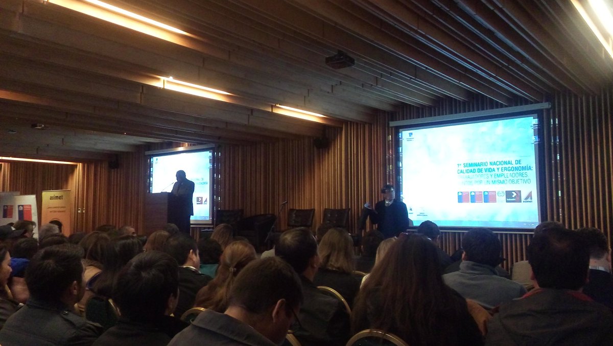 Malegría (@malegriaroja) on Twitter photo Repleto Seminario de Calidad de vida laboral. Excelente iniciativa tripartita! Con organización de <a href="/Constramet/">INDUSTRIAL Chile</a> Repleto Seminario de Calidad de vida laboral. Excelente iniciativa tripartita! Con organización de <a href="/Constramet/">INDUSTRIAL Chile</a>