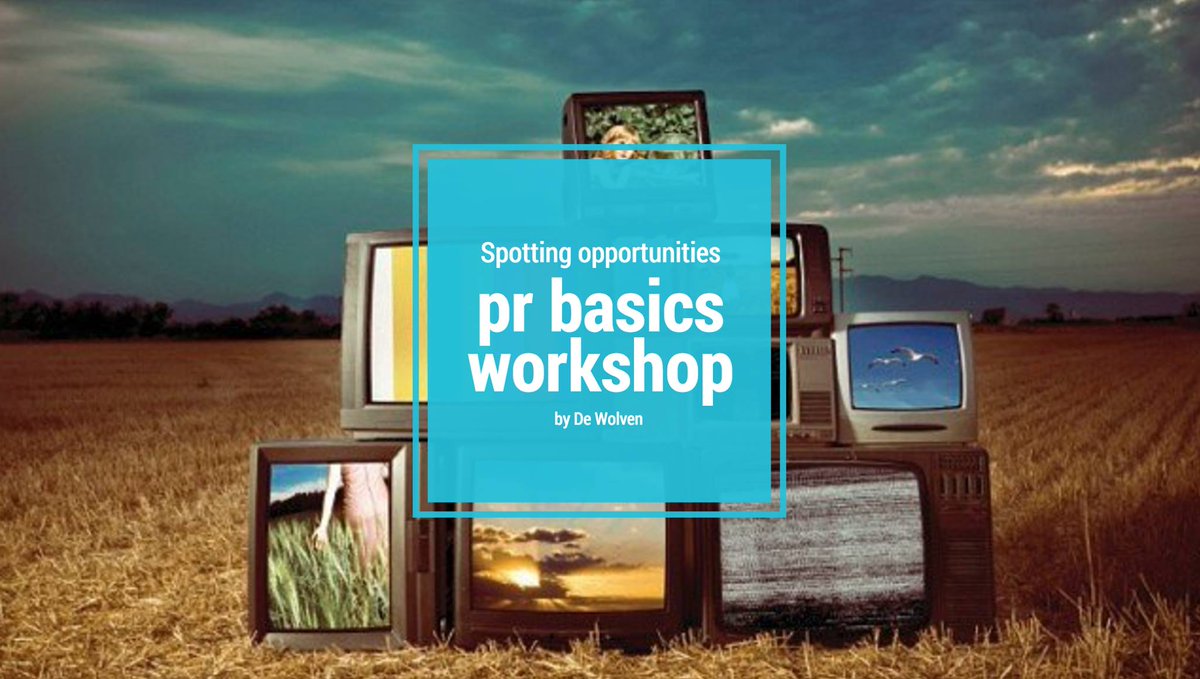 De Wolven geeft op 10 juni een #workshop over de basics van #pr! Meer weten? Check  bit.ly/1TRhyx8