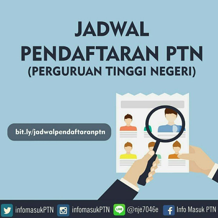 Jadwal pendaftaran PTN( Ujian mandiri) >> bit.ly/jadwalpendafta…