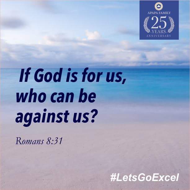 RccgCops's tweet photo. They will surely gather but will fall for our sake. #LetsGoExcel https://t.co/c0OjCerQzF