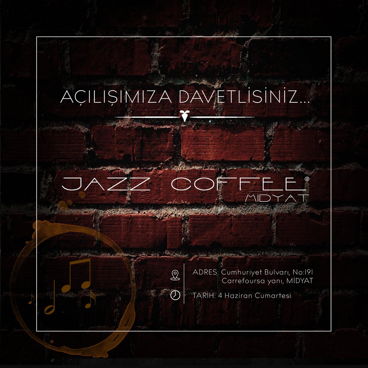 İç Tasarımı ve Marka Tasarımı TZN Mimarlık Tarafından Yapılan JAZZ COFFEE Açılıyor...
#tznmimarlık #jazzcoffee