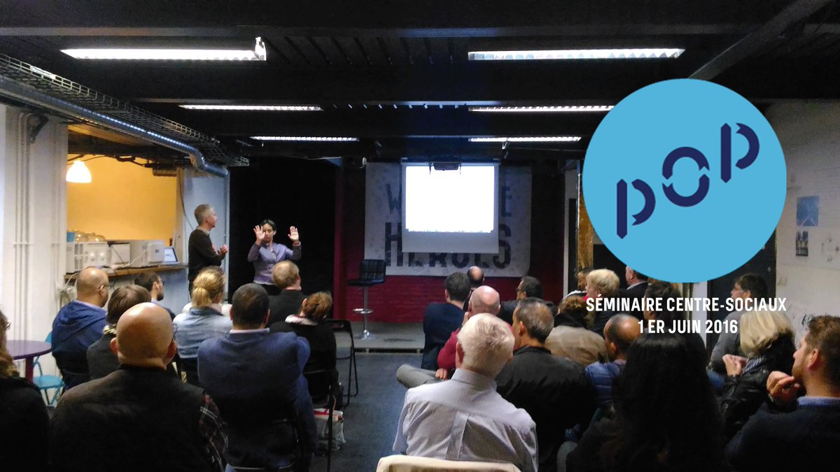 POP_collectif's tweet photo. L'équipe de #Plus2POP animait hier un séminaire avec les centres sociaux au mutualab #Lille https://t.co/wmqyvxgwyp