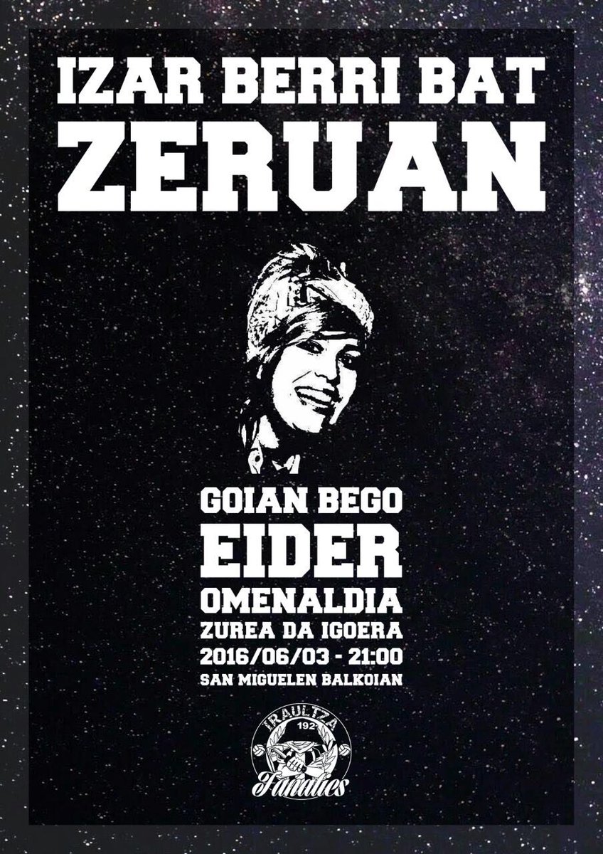 Iraultza1921's tweet photo. Eider, izar berri bat zeruan https://t.co/qHACNhDl9q
