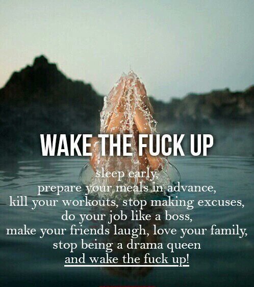 FiveFitness's tweet photo. Stop Making Excuses, It's Time To Wake The Fuck Up! #Motivation https://t.co/iGjl1KnET8