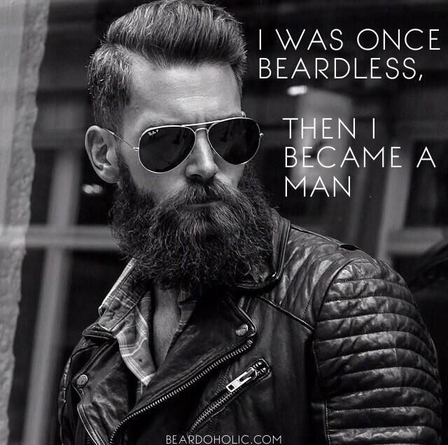 I was once beardless.