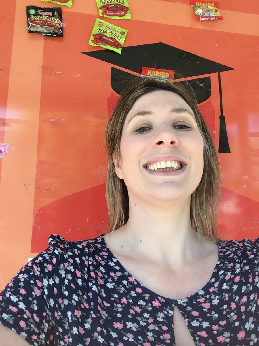 HeadMelterSoIAm's tweet photo. @MCSGroupBelfast #mcssweetfuture. Don't u think I look good in a mortar board? Sweets can get me through. https://t.co/o4jk6TYJhe