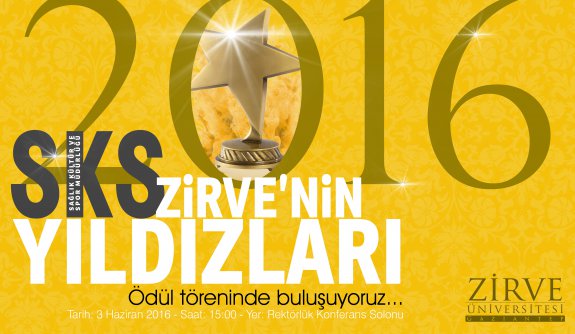 @ZirveUniversite SKS ZİRVE'NİN YILDIZLARI TÖRENİNDE ÖDÜLLER SAHİPLERİNİ BULUYOR.!