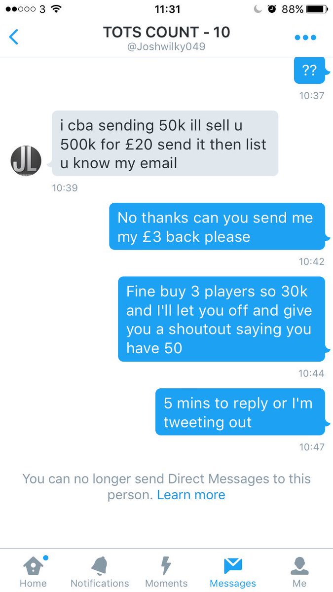 Raztander's tweet photo. @Joshwilky049  Don't buy coins off this guy, he's a scammerrrrr👎 https://t.co/8R6WQunoRW