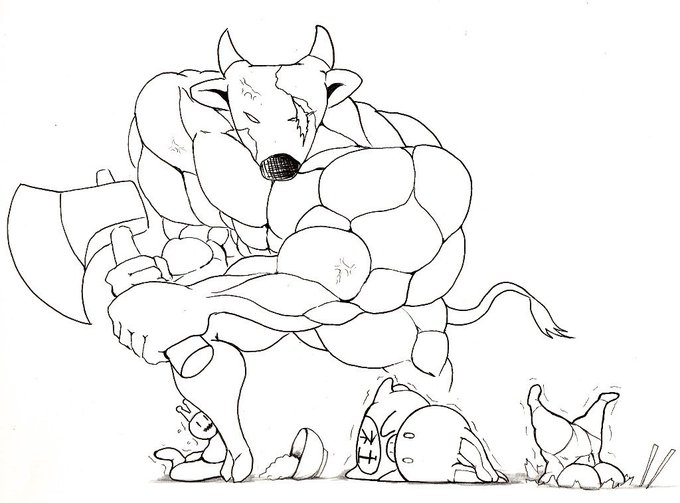 @mtmtmot 
コウ「・・・・」魔龍卿「・・・・・」
神聖牛娘帝国近衛兵「何さらしとんじゃ～
おどれら!舐めた真似しとったら～沈めるぞ」 もつ王「助かった～」 