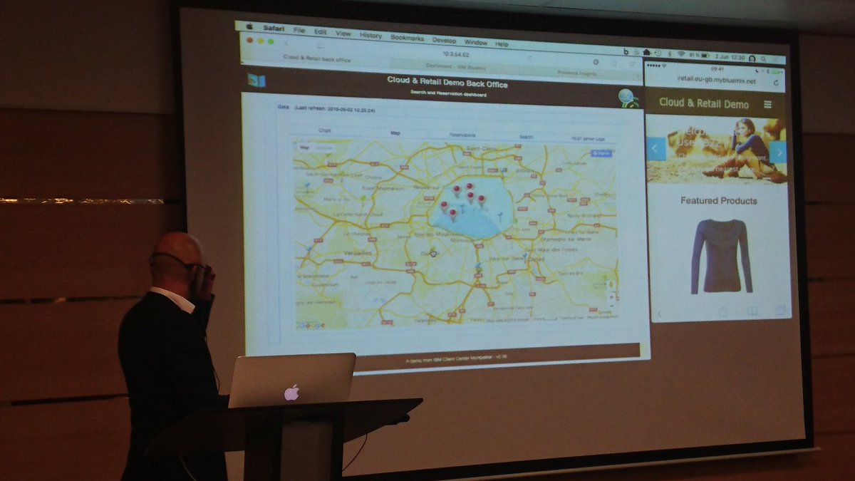 Boireaul's tweet photo. Pourquoi IBM i propose un chandail vert en juin? Parce que ma cliente aime le vert et que ça caille ! #ibmbproadshow https://t.co/QIZLiAD7st