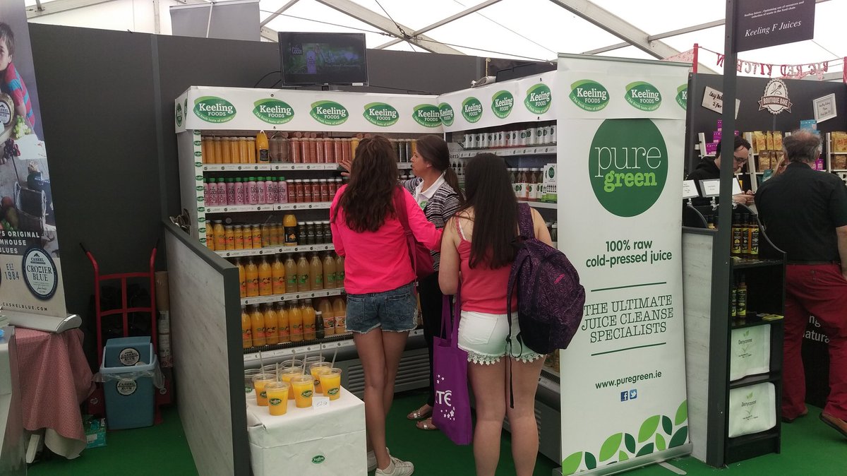 PureGreen part of the family and on show at the Keeling Juices Stand #Bloom2016