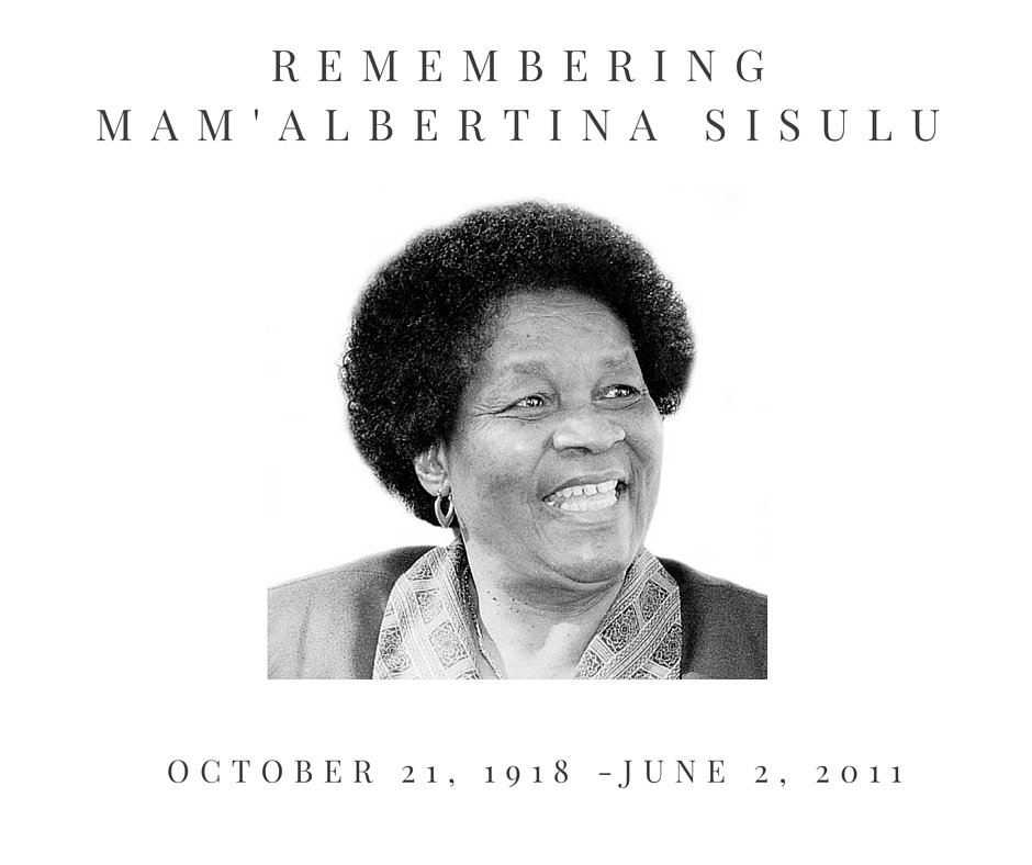 lead_sa's tweet photo. Today, 5 years ago, ANC stalwart, Mam'Albertina Sisulu passed away.
#RememberAlbertinaSisulu https://t.co/LfUROWcxMU