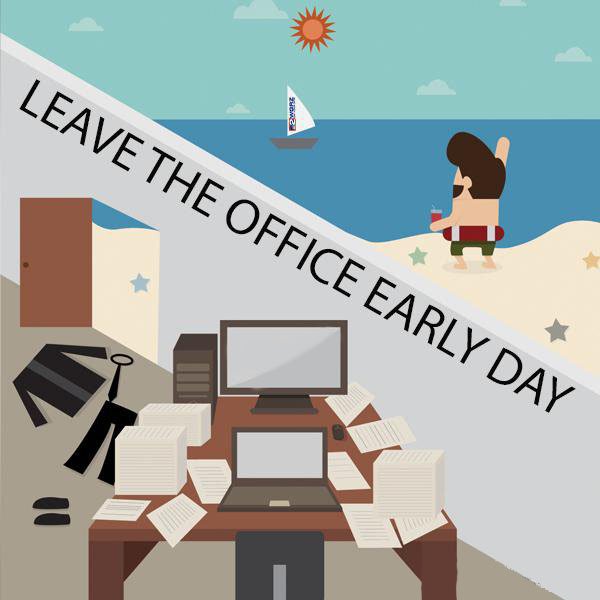 What’s your excuse to leave work early? #NationalLeaveTheOfficeEarlyDay