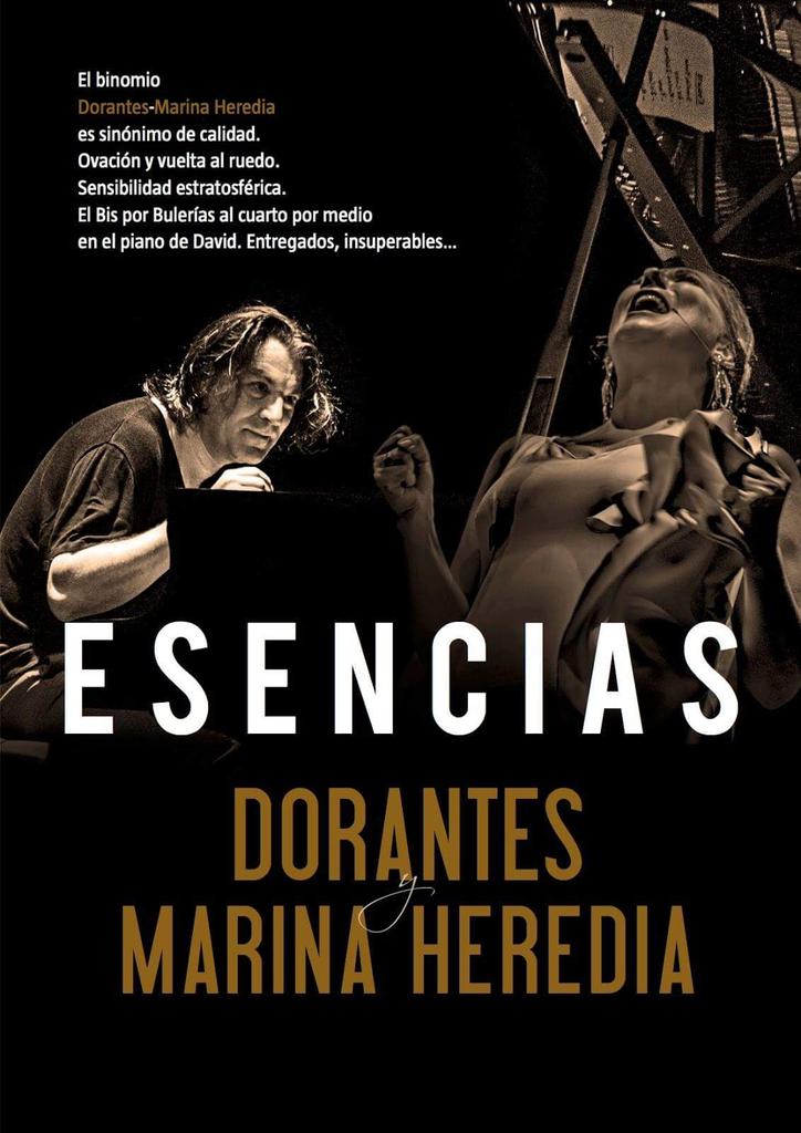 #AlGurugúArahal2016: "ESENCIAS" espectáculo de Dorantes y Marina Heredia, sábado 11 junio, 22h, en Teatro de Arahal