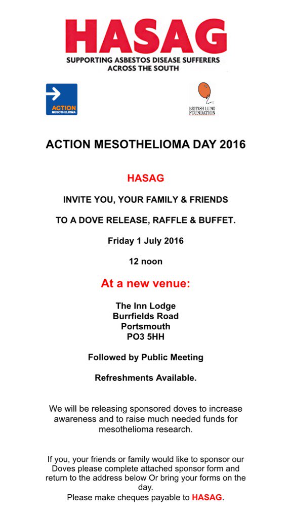 HASAG Asbestos Disease Support tweet media