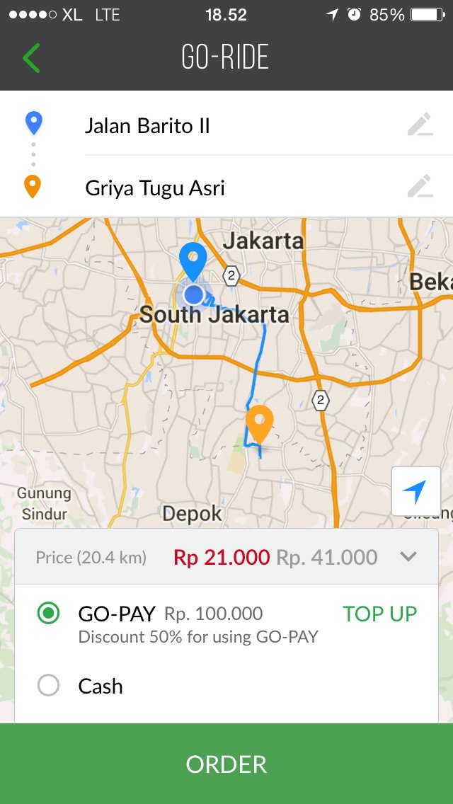 andi_vannie's tweet photo. Order pake #gopay udh 1/2 jam ga dpt2 giliran ngetes cash lg dpt..payah nih drivernya pada @gojekindonesia 👎 https://t.co/YtH1HyWyUL