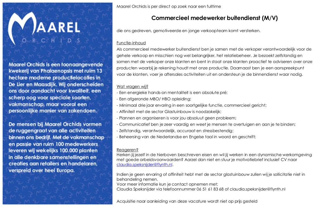Kom jij ons #verkoopteam versterken? Wij horen graag van jou! #vacature Commercieel medewerker Buitendienst