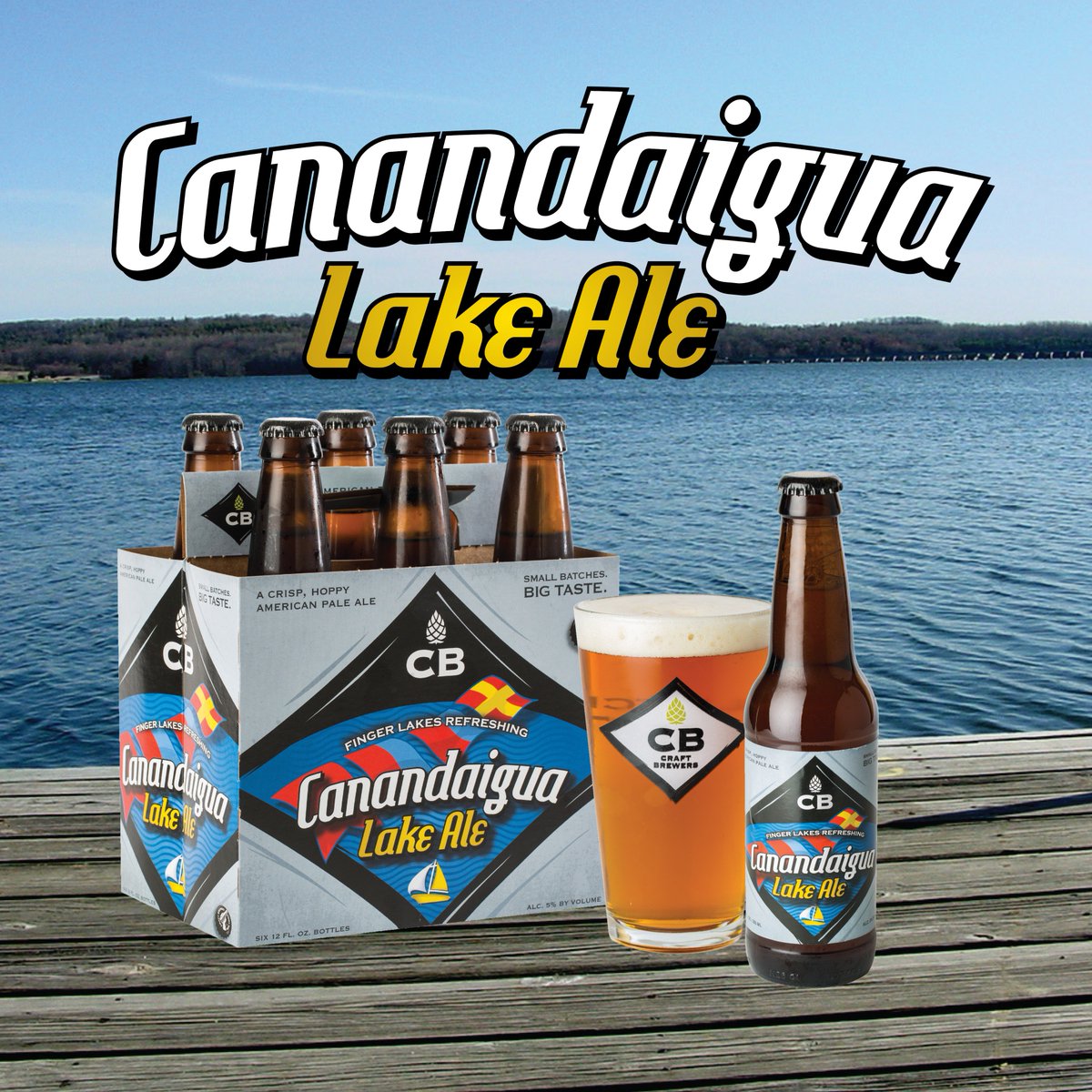 CBCraftBrewers's tweet photo. CB Canandaigua Lake Ale, hard to pronounce...easy to drink. Available starting today in our Tasting Room #ROC #LOCAL https://t.co/WCLFKXi8jg