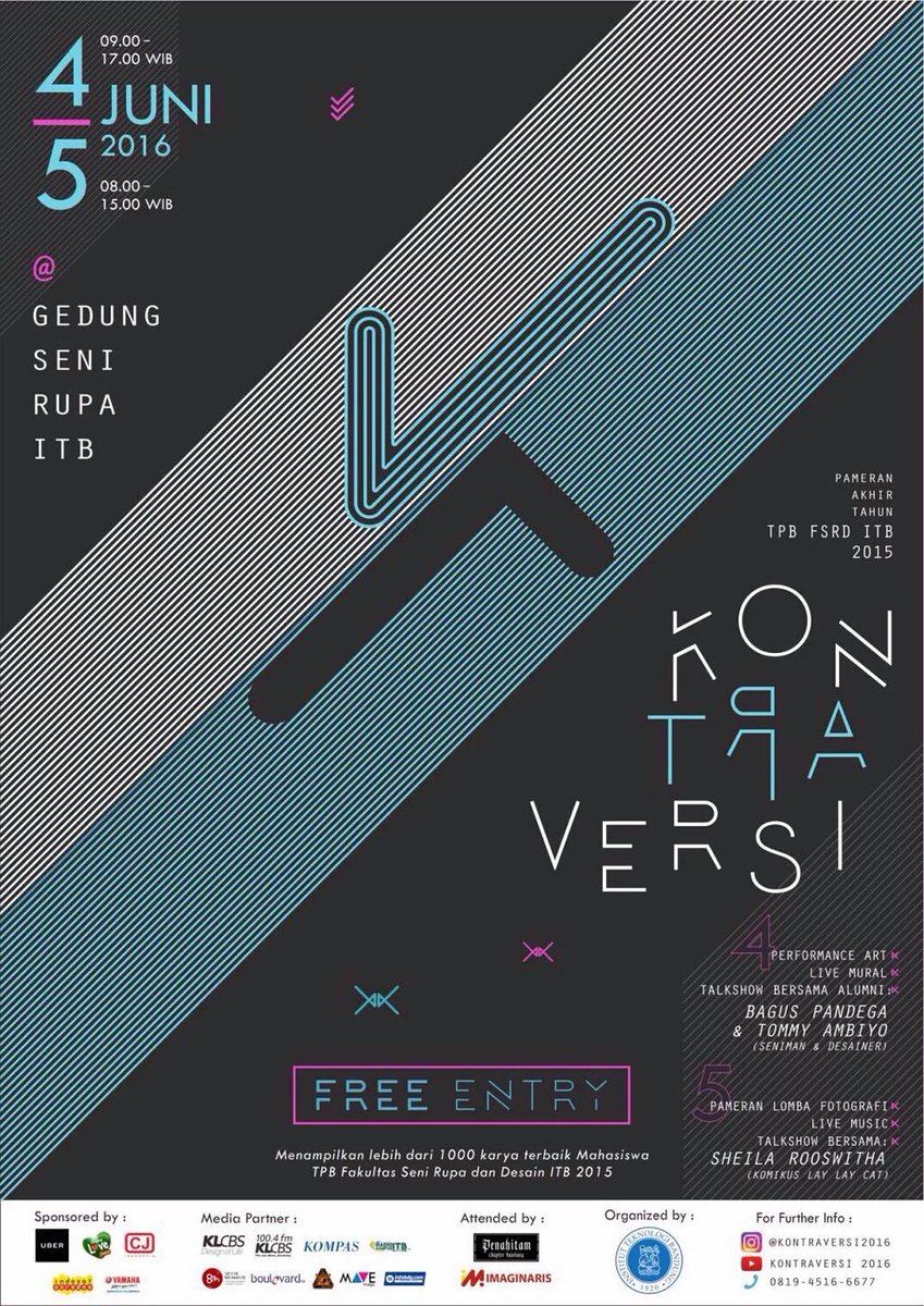 #Kontraversi2016 4-5 Juni, at Gedung Seni Rupa ITB #BDGhappenings