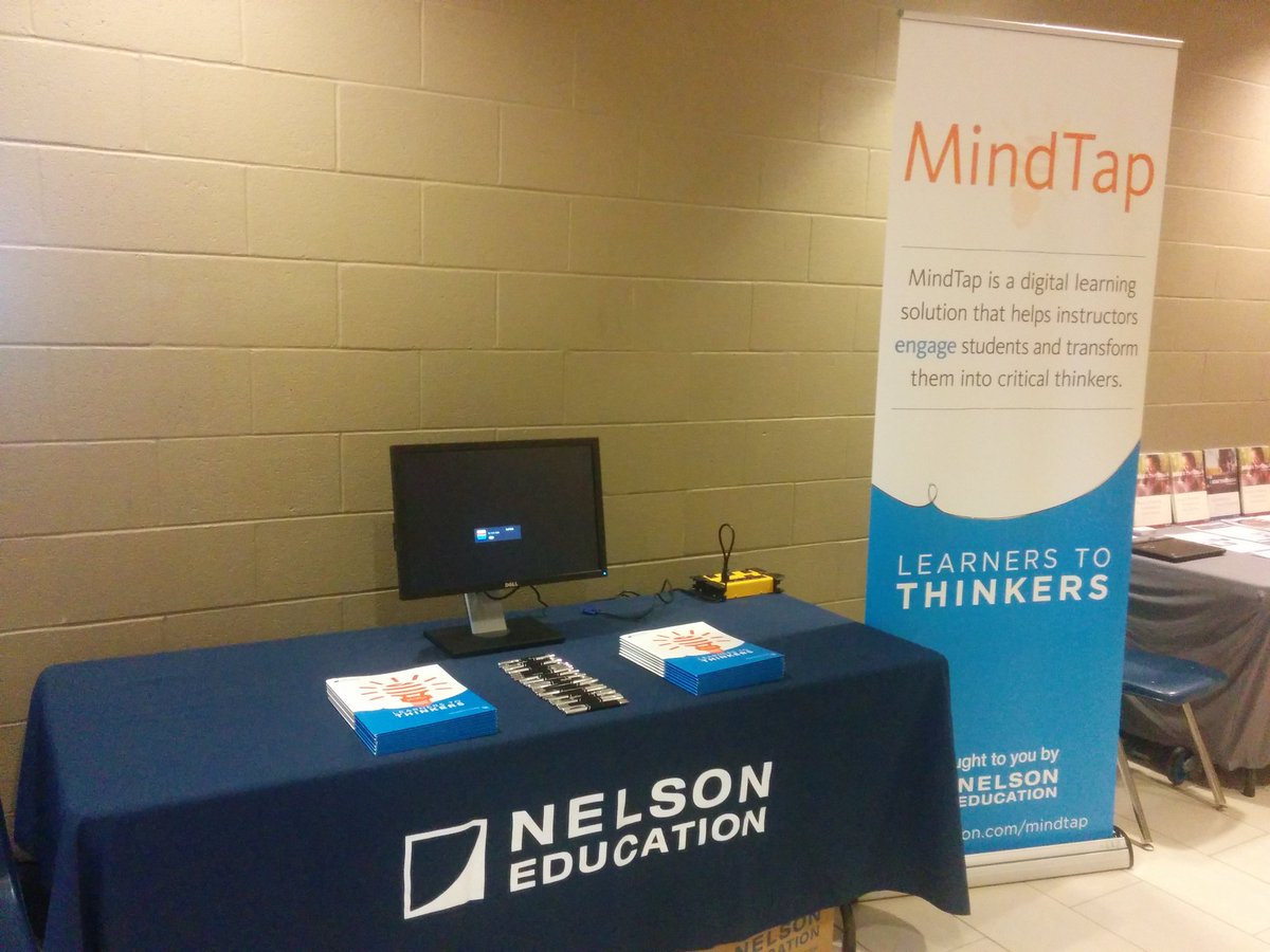 alissabigelow's tweet image. Amie &amp;amp; the Nelson team are here presenting #MindTap #edtechdays! Thanks so much for coming!!