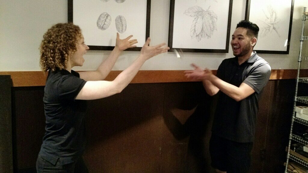 &amp; just like *that* the keys are passed off... We'll miss you, Bri! WELCOME, ALVIN!