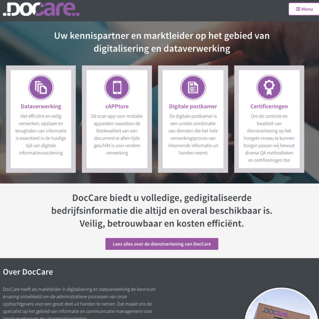 De vernieuwde #website van #DocCare is live! Overzichtelijk, strak en geschikt voor mobiel: doccare.nl
