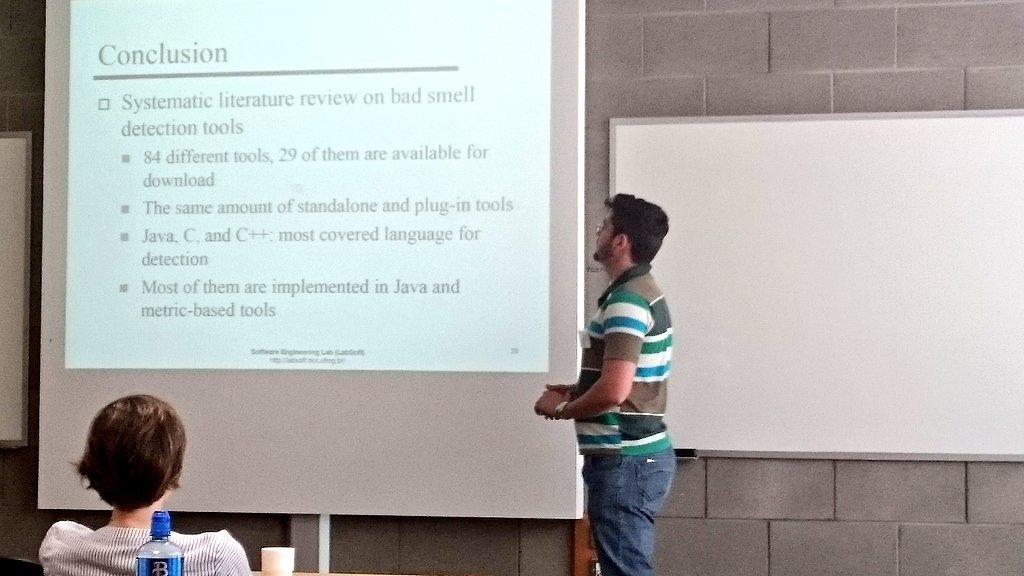 Bad Smell Detection Tools presented by Gustavo Vale #EASE2016 <a href="/easeconf2016/">EASE '16 Conference</a> @leronews