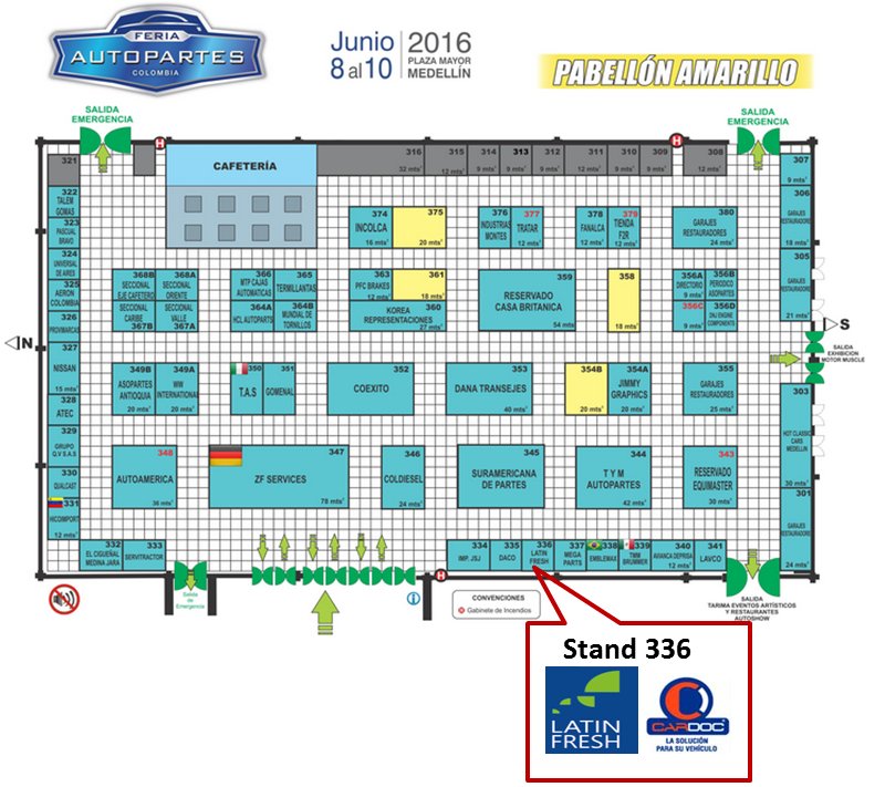 CardocColombia's tweet photo. Falta poco para participar en @feriaautopartes Colombia con nuestro aliado comercial @LatinFresh2 Búscanos stand336 https://t.co/iu3CAD6t7q