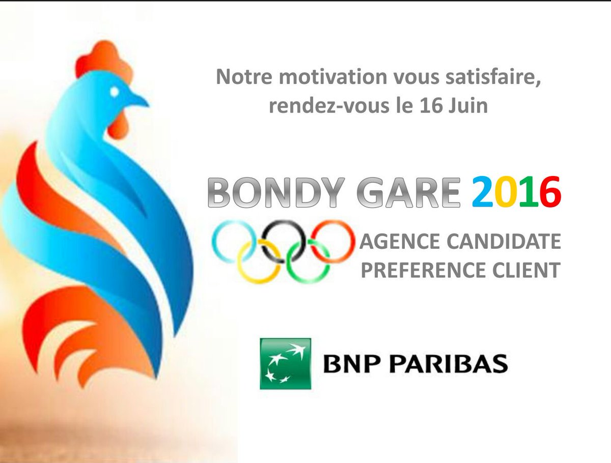 SihamB10's tweet image. #preferenceclient L&apos;agence BNP Paribas Bondy Gare officiellement candidate pour PPC le 16 JUIN 2016