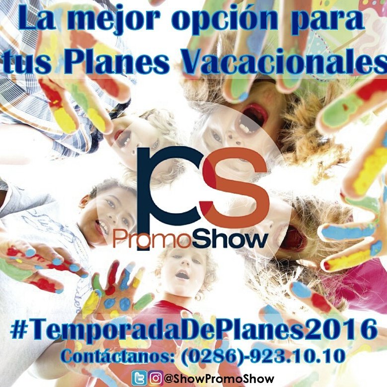 ShowPromoShow's tweet photo. @showpromoshow te invita para que vivas una experiencia diferente en nuestra #TemporadaDePlanesVacacionales2016 https://t.co/dCsDmMH6hg