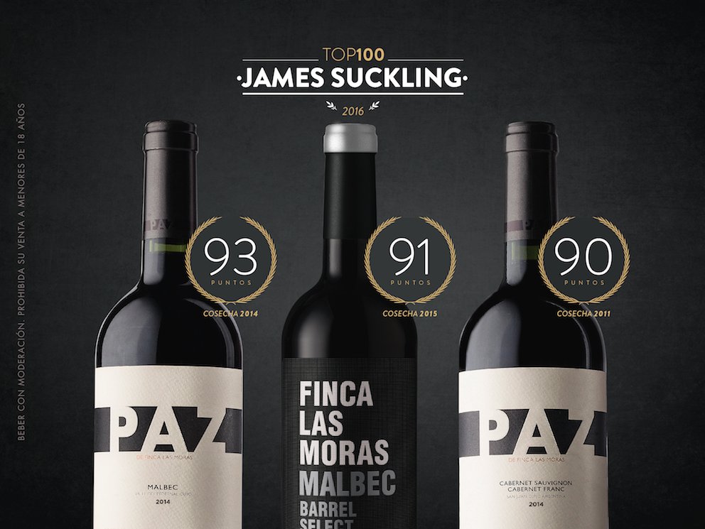 . <a href="/JamesSuckling/">James Suckling</a>, critico de vino, eligió a PAZ y Barrel Select dentro del top 100 de vinos argentinos