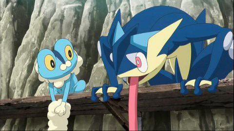 ズルいアイツ ゲッコウガが舌マフラーを解くシーンの一例 T Co Prb5nwr6v1 Twitter