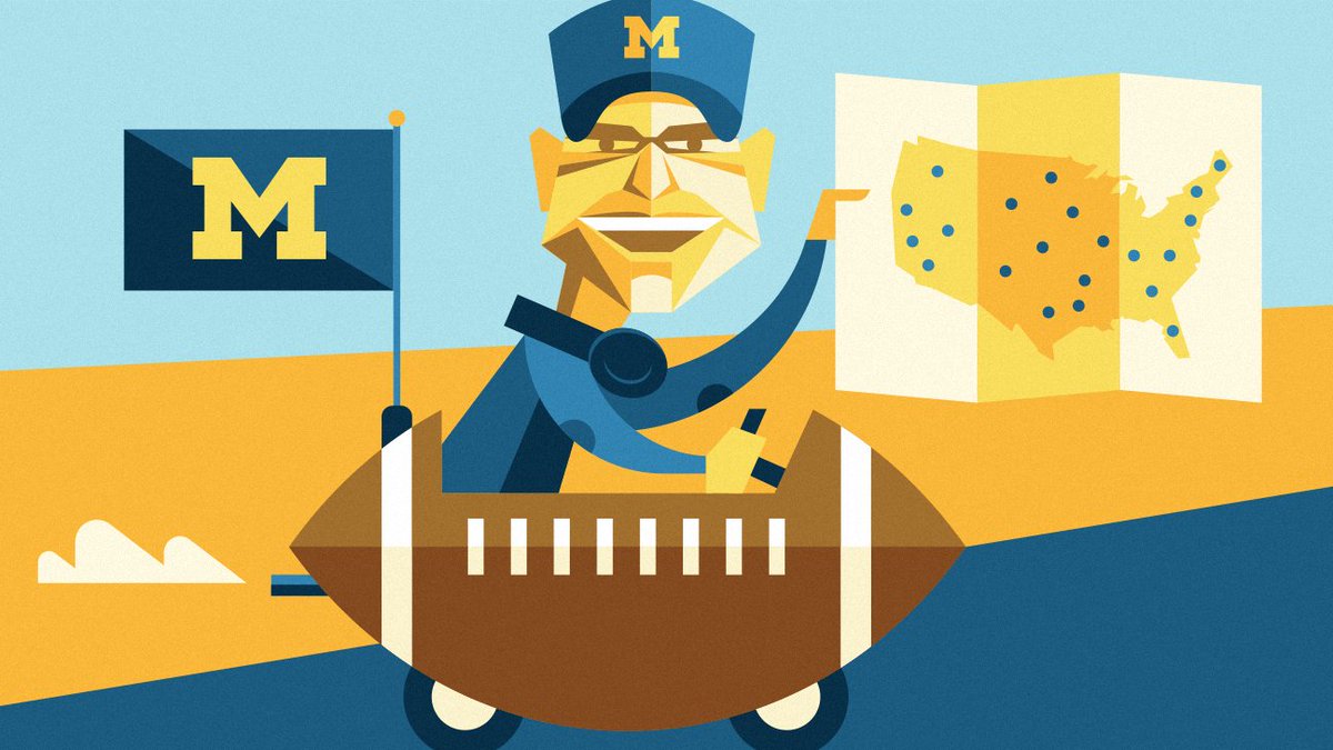 ScottAllenHill's tweet photo. Did a little Jim Haubaugh diddy for @ESPN today. https://t.co/5VuNSbZSns https://t.co/It50YGBzvc