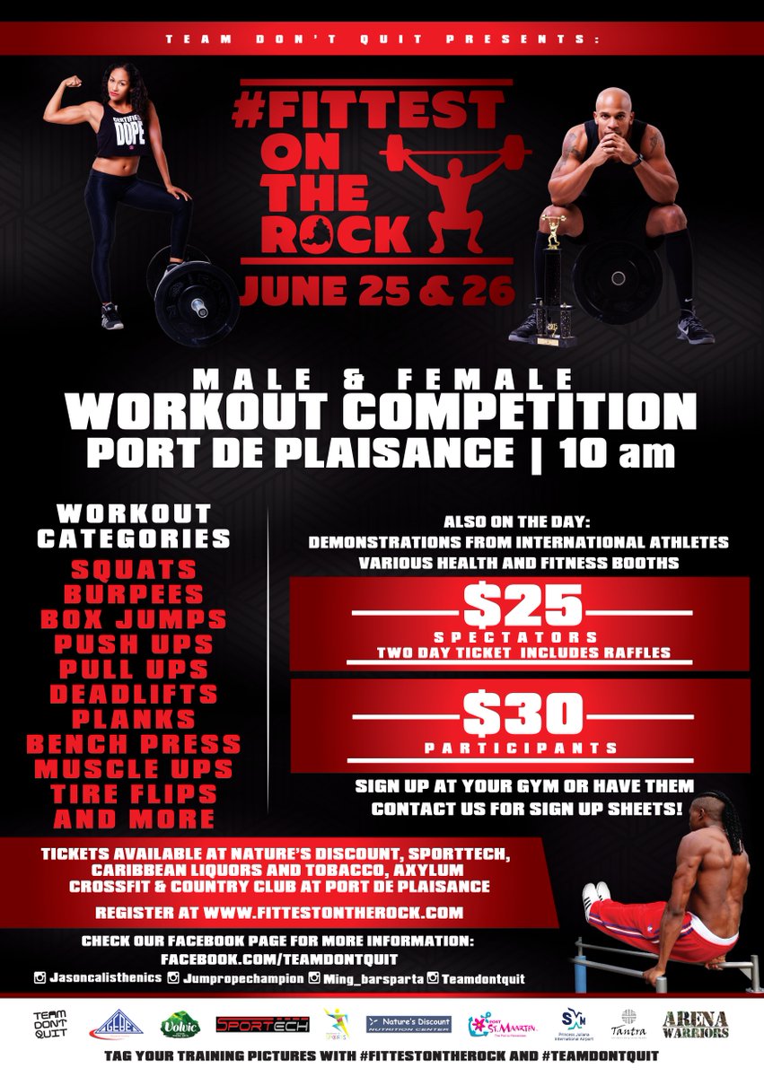 teamdontquit's tweet photo. Official Flyer! #FittestOnTheRock #TeamDontQuit https://t.co/MEBsfvZGle