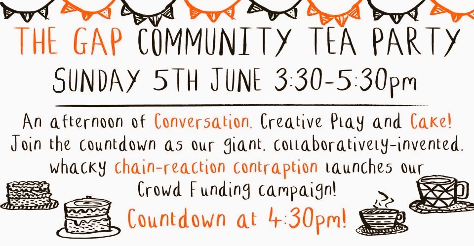 The____GAP's tweet image. Really upcited about launch of our #artsGAP @Indiegogo campaign - that tea better be strong! gaparts.org
