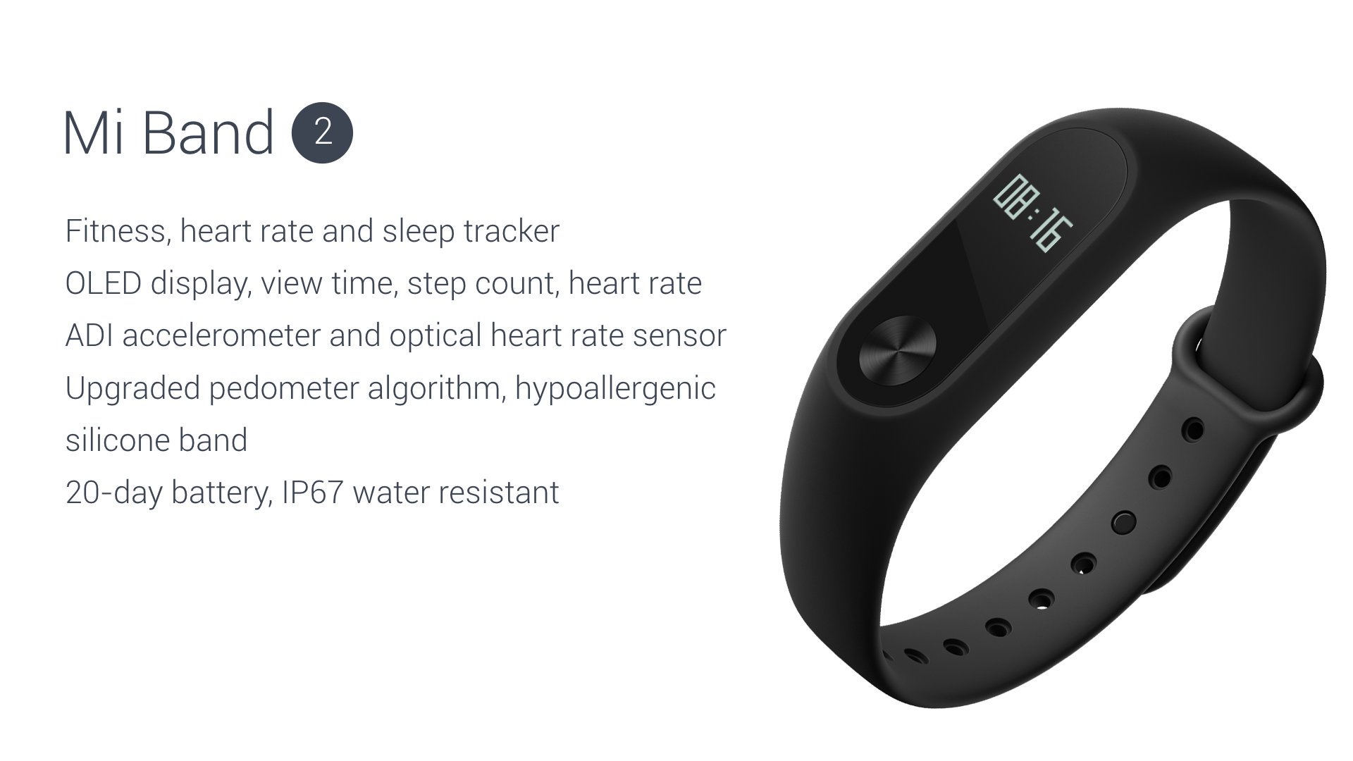 Mi band 2 fitness tracker 2025