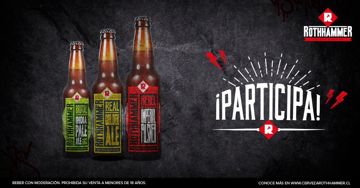 RothhammerChile's tweet photo. Tomar una buena cerveza es un premio. Compartir una foto con tu Rothhammer te puede hacer ganar uno. ¡A participar! https://t.co/ga8No8gx0e