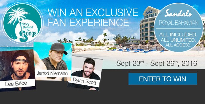 CodyAlan's tweet photo. JUST IN! Win a tropical vacation to @SandalsResorts in the Bahamas with @LeeBrice &amp; more >> https://t.co/IVh0zYyvxz https://t.co/dImn7Q0VZa