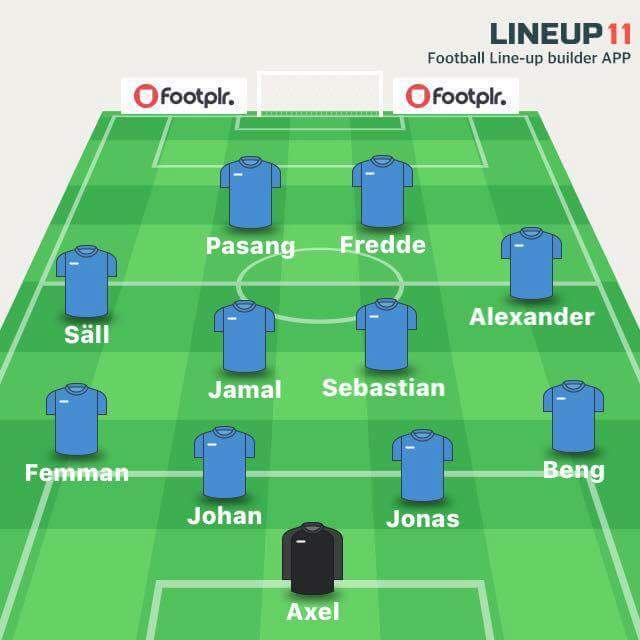 På väg till Forsa för match ikväll.