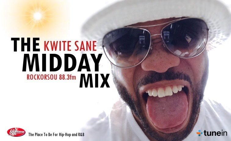 DjKwiteSane's tweet photo. Leggo! #MiddayMix right now 12-1p EST on @88Rockorsou 💣💣💣 I'm going in #Curacao #Montreal @bizzent @DavidClementina https://t.co/m4RY45Vx3B