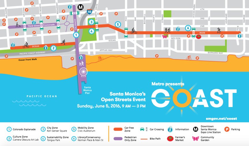 metrolosangeles's tweet photo. Time to Coast: how to get to Santa Monica's first open streets event https://t.co/jz1HMs2t98 https://t.co/XXpJBMUUFb