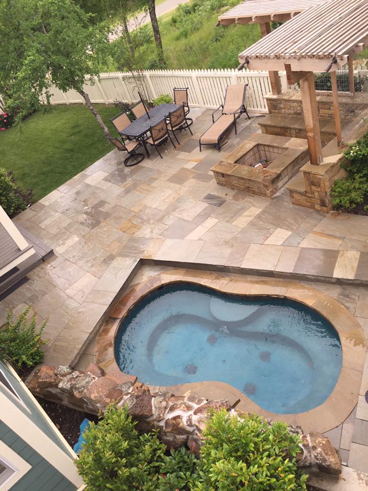 SamsOutdoor's tweet photo. Looking for #smallbackyardideas check out this #backyard with a small #pool #firepit and #outdoorseating https://t.co/kwXpRDwjf0