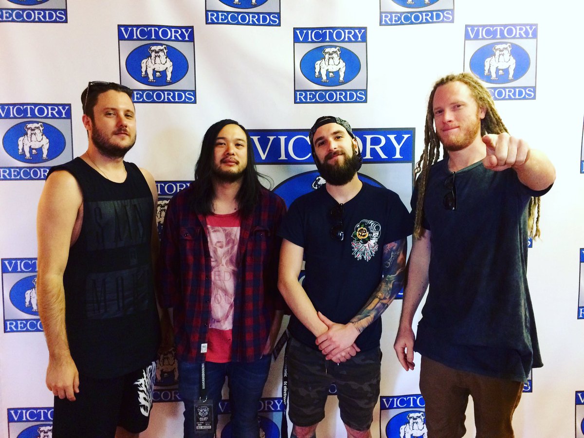 victoryrecords's tweet photo. Feed Her To The Sharks stopped by the Victory Records HQ while on tour with Here Comes The Kraken. @FHTTS #fhtts https://t.co/pDEdSezVnN